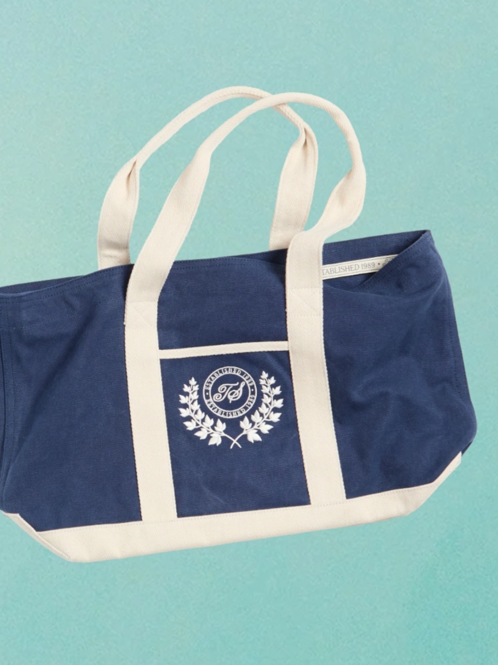 Taylor Swift Navy Canvas Tote Never Opened - Picture 2 of 3